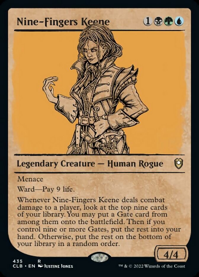 Nine-Fingers Keene (Showcase) [Commander Legends: Battle for Baldur's Gate] | Local Legends