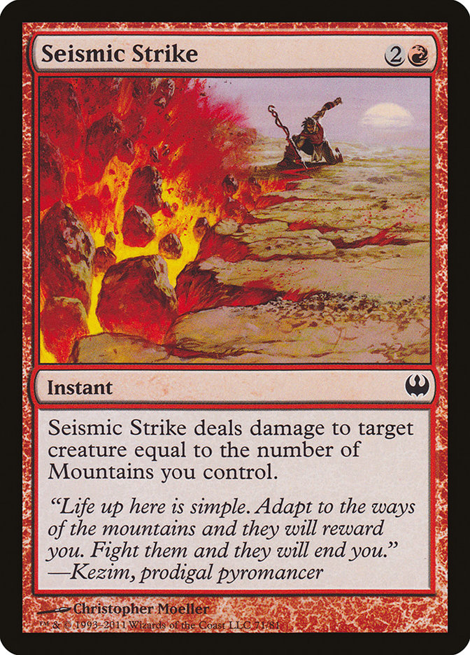 Seismic Strike [Duel Decks: Knights vs. Dragons] | Local Legends