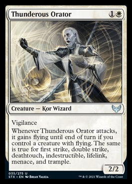 Thunderous Orator [Strixhaven: School of Mages] | Golgari Games