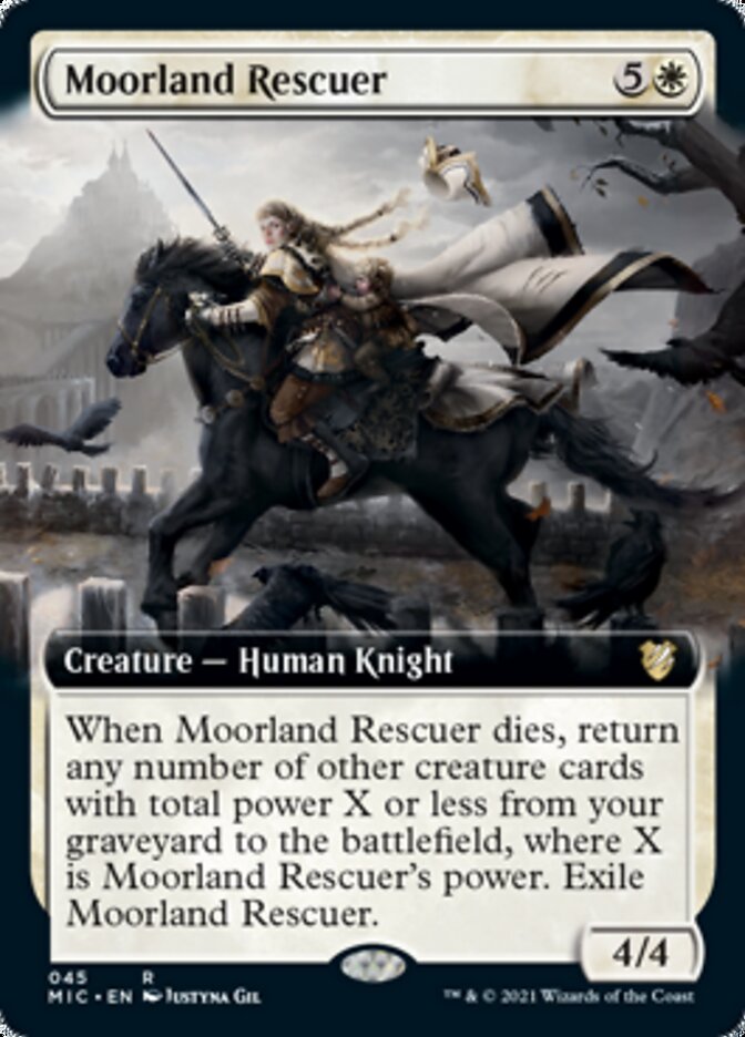 Moorland Rescuer (Extended Art) [Innistrad: Midnight Hunt Commander] | Golgari Games