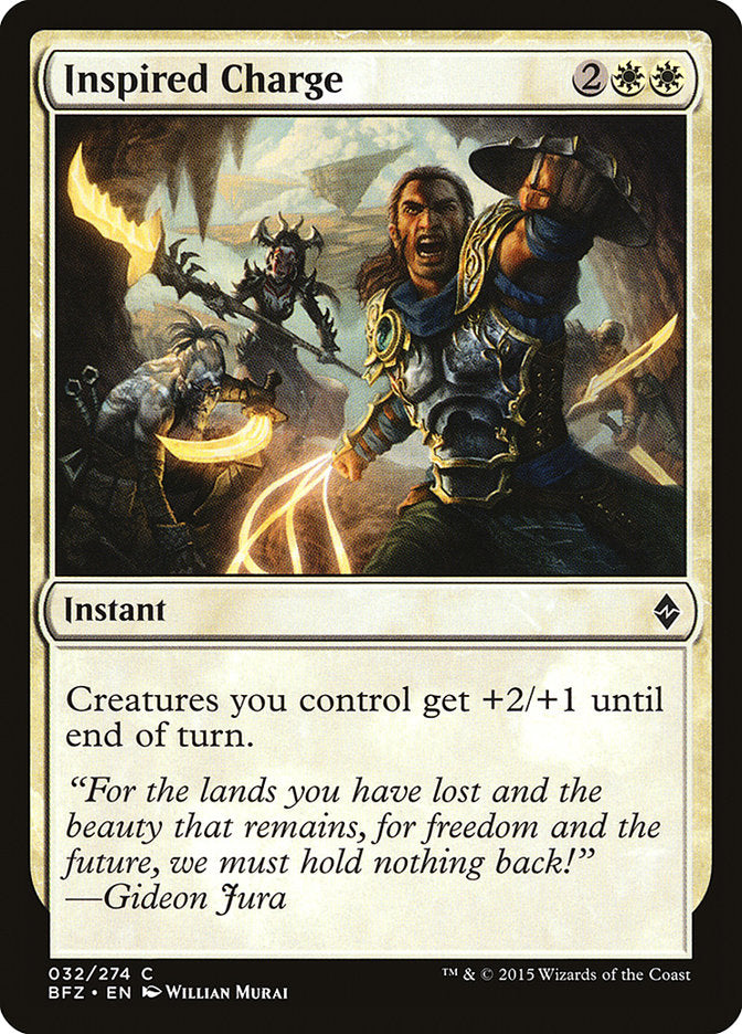 Inspired Charge [Battle for Zendikar] | Local Legends