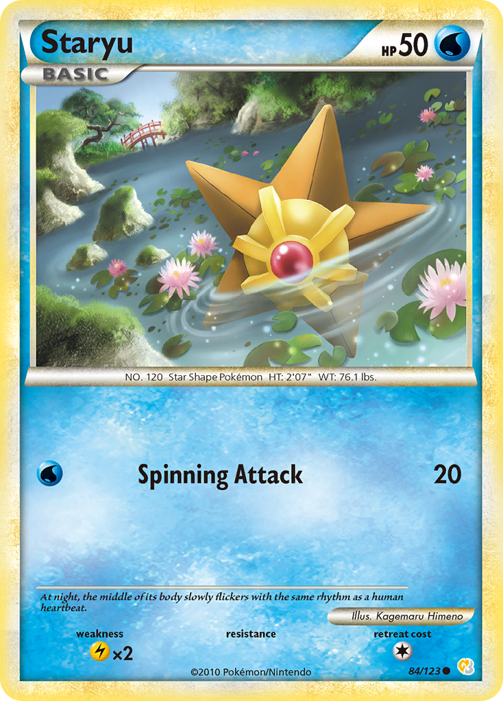 Staryu (84/123) [HeartGold & SoulSilver: Base Set] | Golgari Games