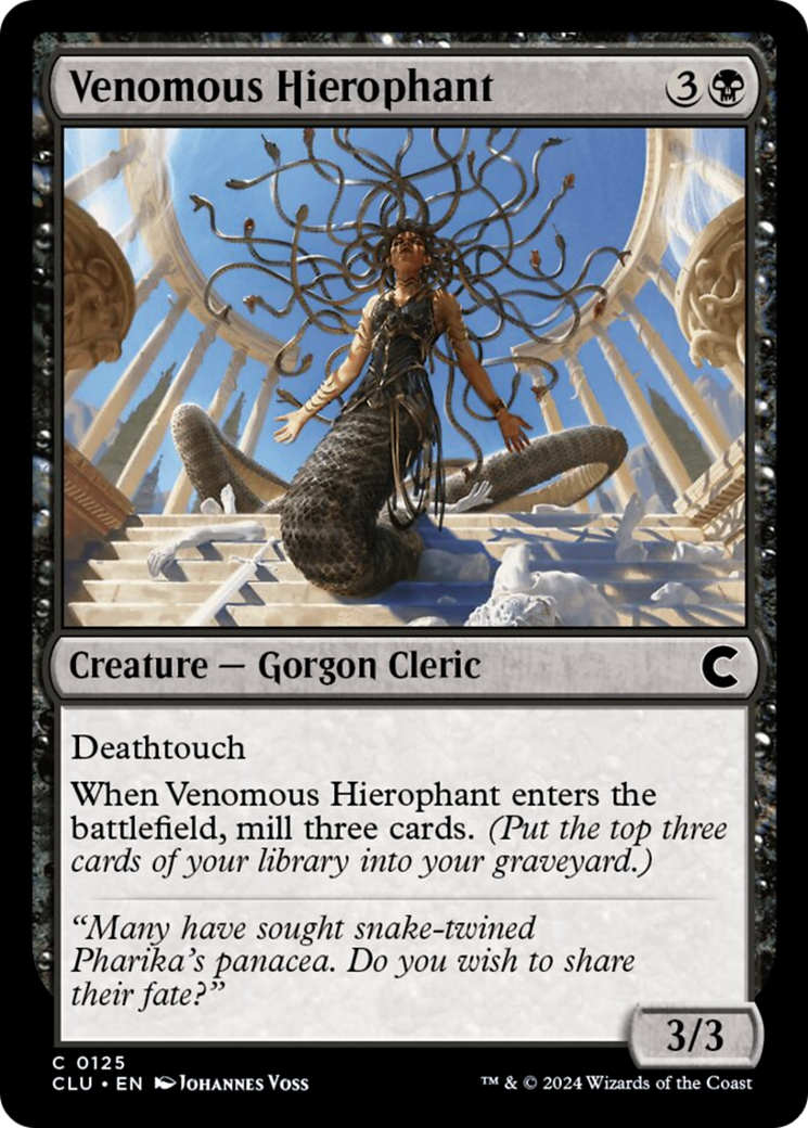 Venomous Hierophant [Ravnica: Clue Edition] | Golgari Games