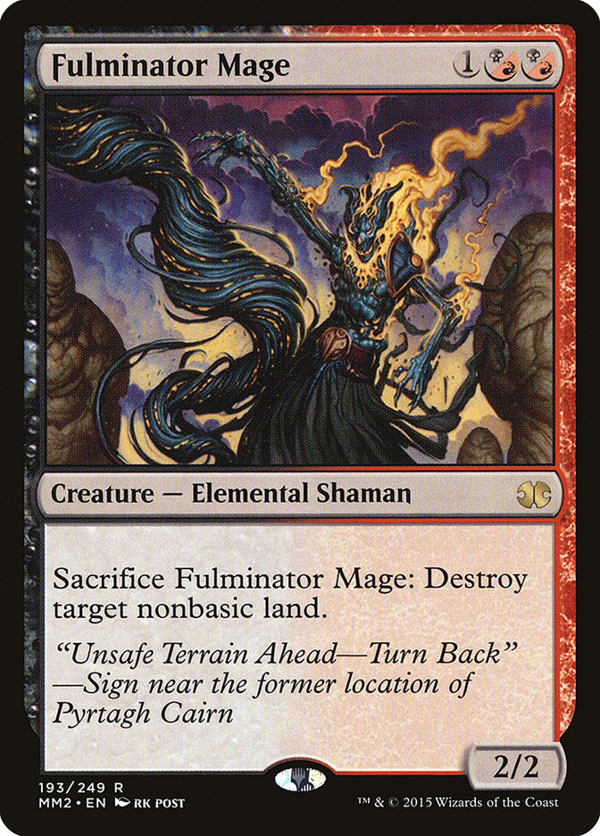 Fulminator Mage [Modern Masters 2015] | Golgari Games