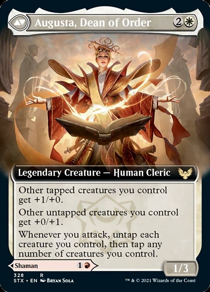 Plargg, Dean of Chaos // Augusta, Dean of Order (Extended Art) [Strixhaven: School of Mages] | Golgari Games