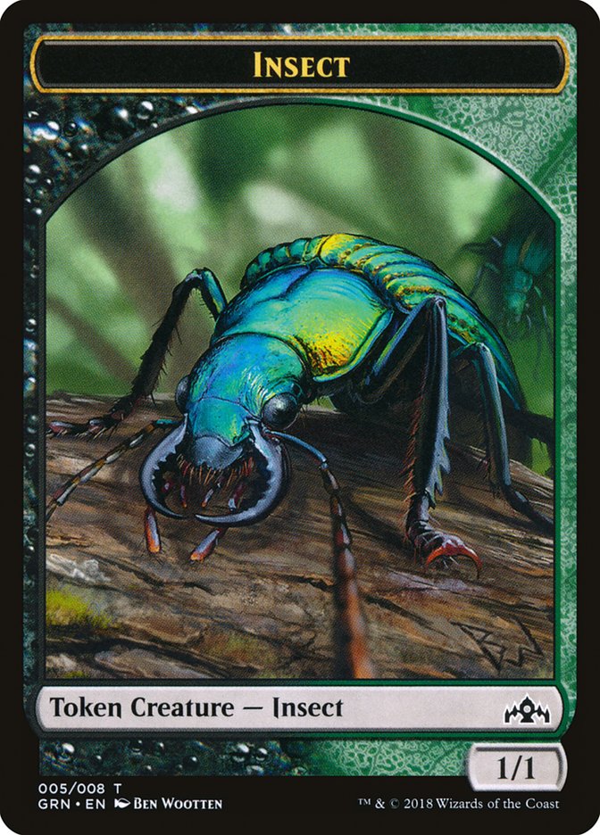 Insect Token [Guilds of Ravnica Tokens] | Golgari Games