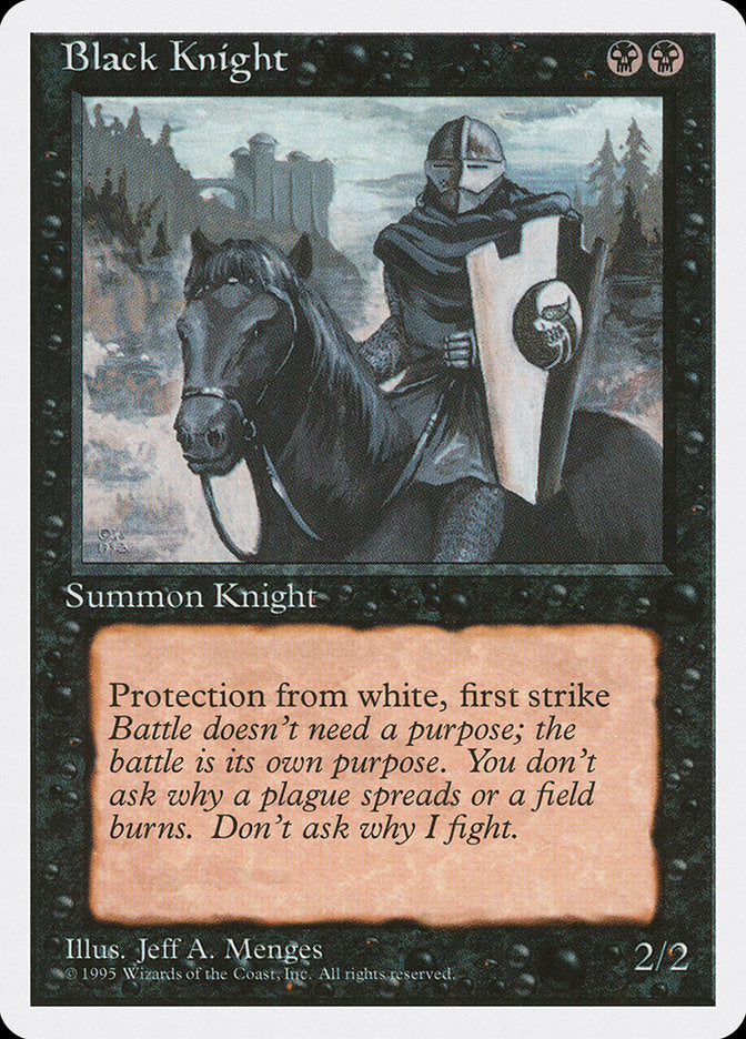 Black Knight [Fourth Edition] | Golgari Games