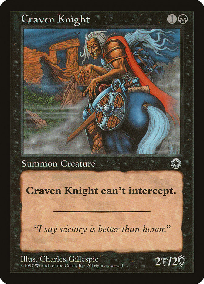 Craven Knight [Portal] | Golgari Games