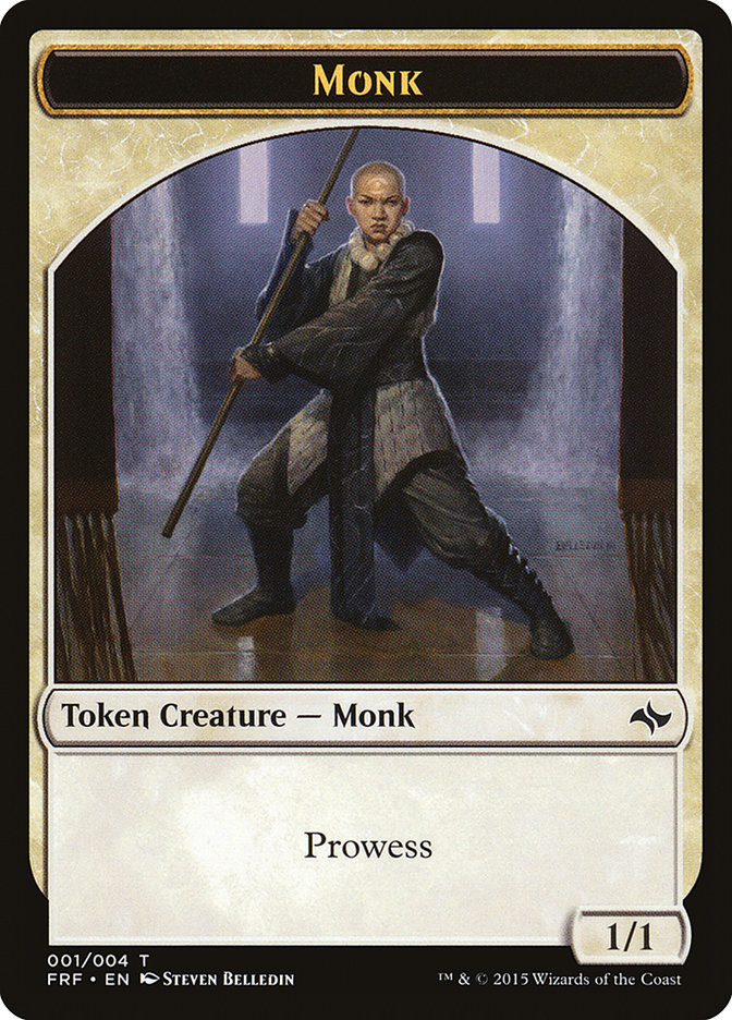 Monk Token [Fate Reforged Tokens] | Golgari Games