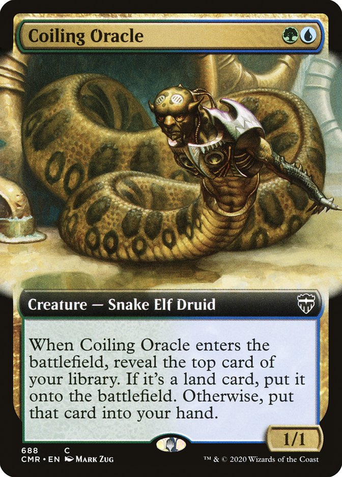 Coiling Oracle (Extended Art) [Commander Legends] | Golgari Games