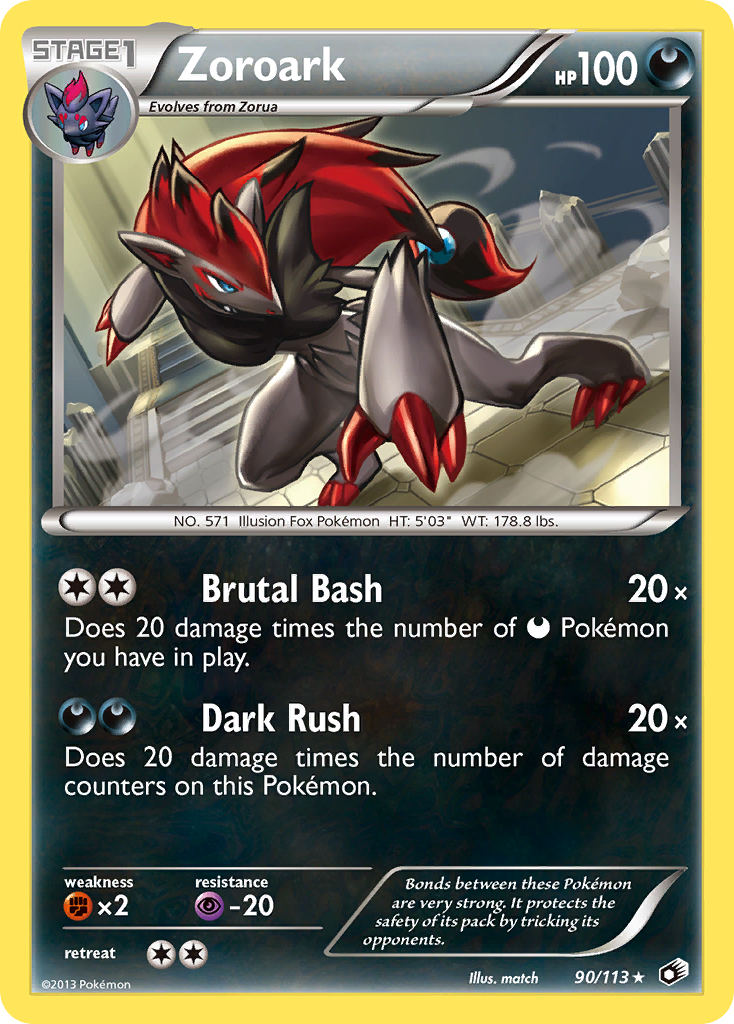 Zoroark (90/113) [Black & White: Legendary Treasures] | Golgari Games