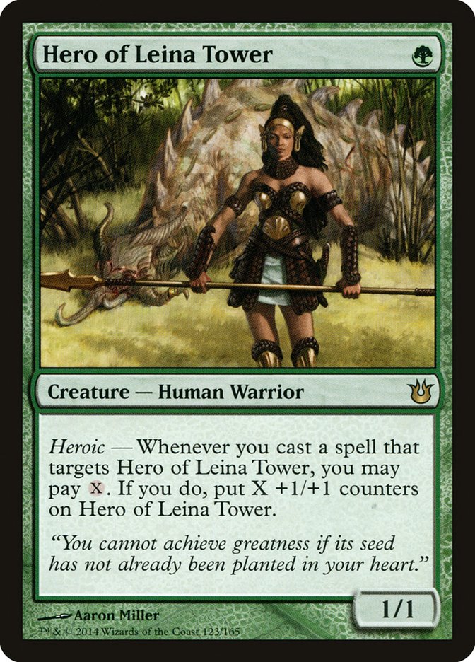 Hero of Leina Tower [Born of the Gods] | Golgari Games