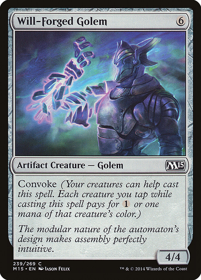 Will-Forged Golem [Magic 2015] | Golgari Games