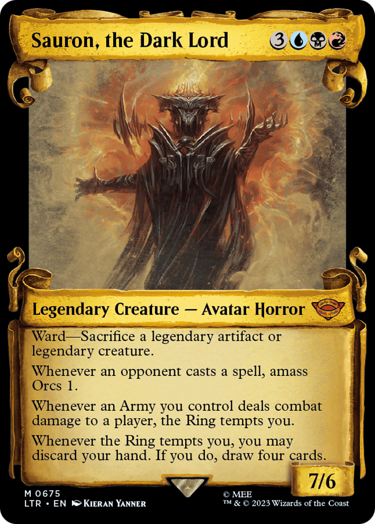 Sauron, the Dark Lord [The Lord of the Rings: Tales of Middle-Earth Showcase Scrolls] | Golgari Games