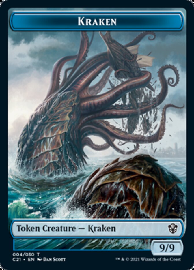 Wurm // Kraken Token [Commander 2021 Tokens] | Golgari Games