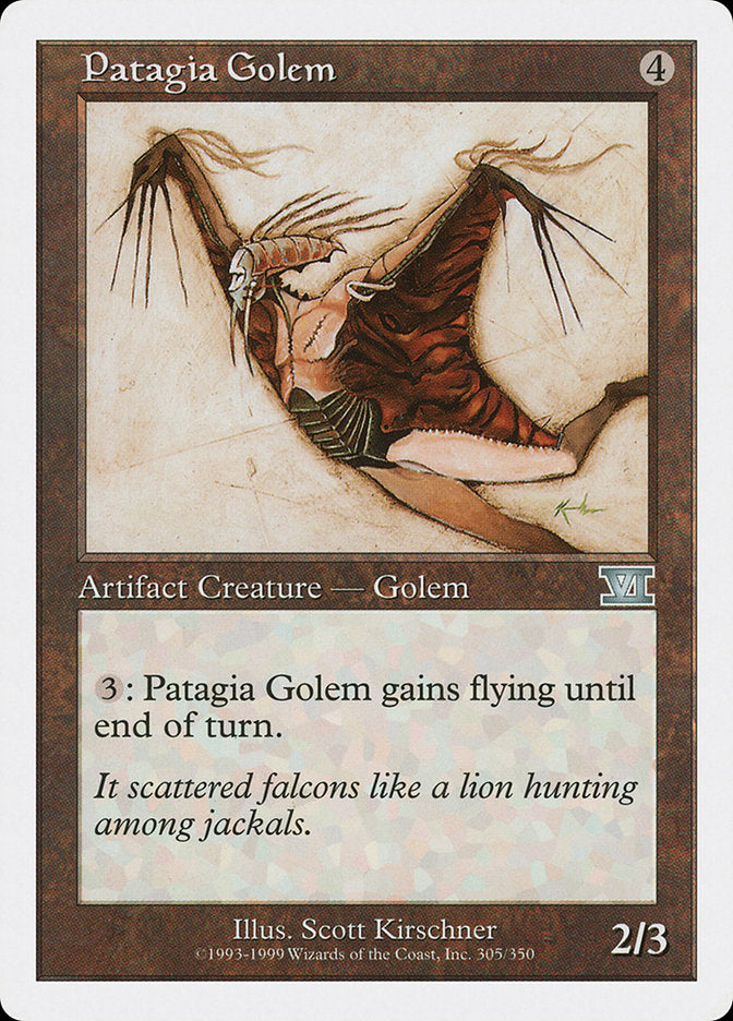 Patagia Golem [Classic Sixth Edition] | Golgari Games