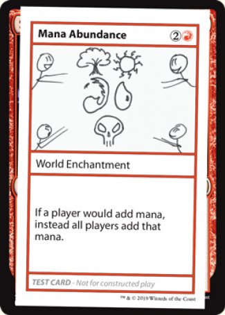 Mana Abundance (2021 Edition) [Mystery Booster Playtest Cards] | Golgari Games