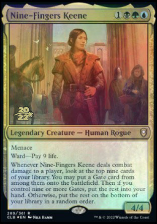 Nine-Fingers Keene [Commander Legends: Battle for Baldur's Gate Prerelease Promos] | Golgari Games