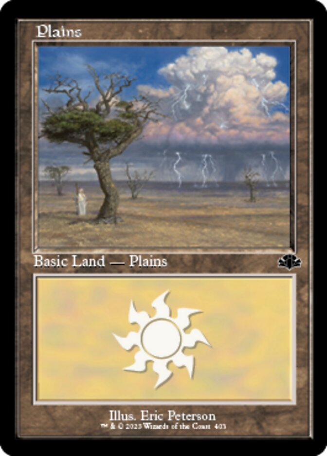 Plains (403) (Retro) [Dominaria Remastered] | Local Legends