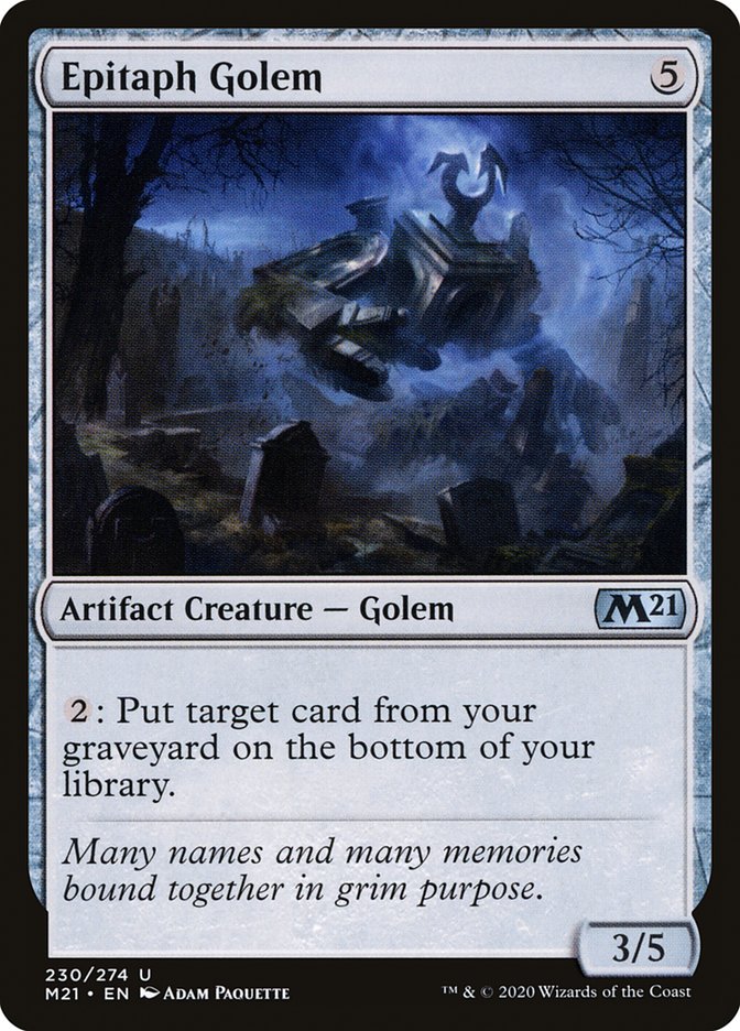 Epitaph Golem [Core Set 2021] | Local Legends