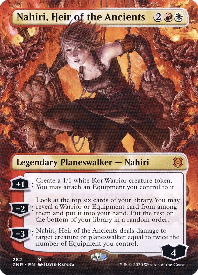 Nahiri, Heir of the Ancients (Borderless) [Zendikar Rising] | Golgari Games