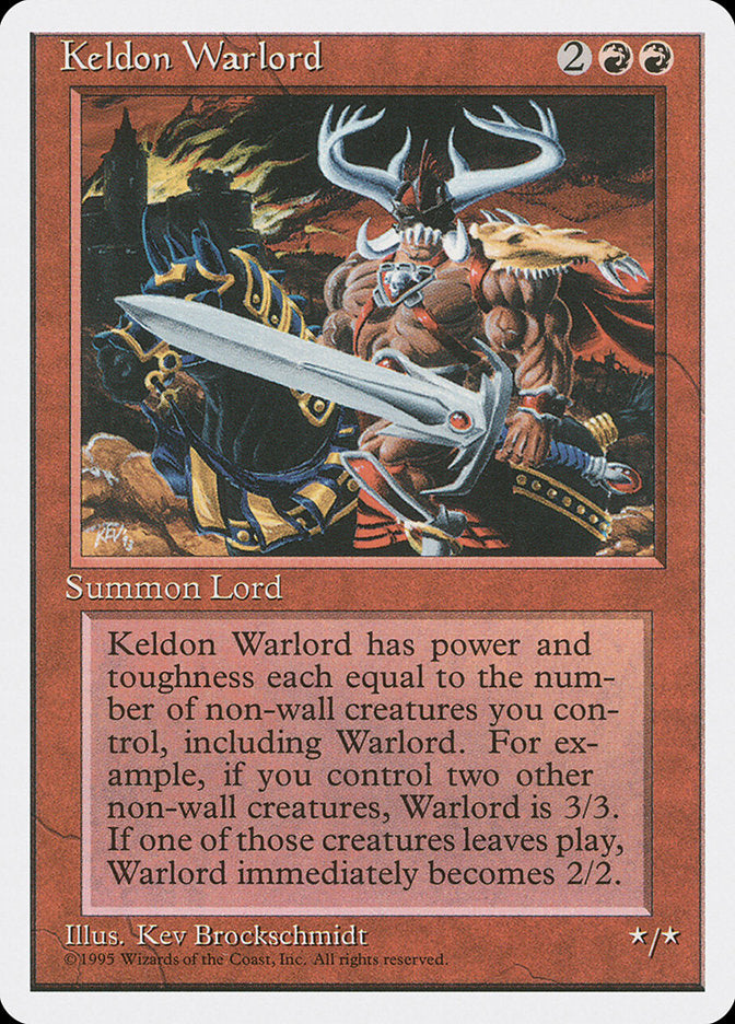 Keldon Warlord [Fourth Edition] | Golgari Games