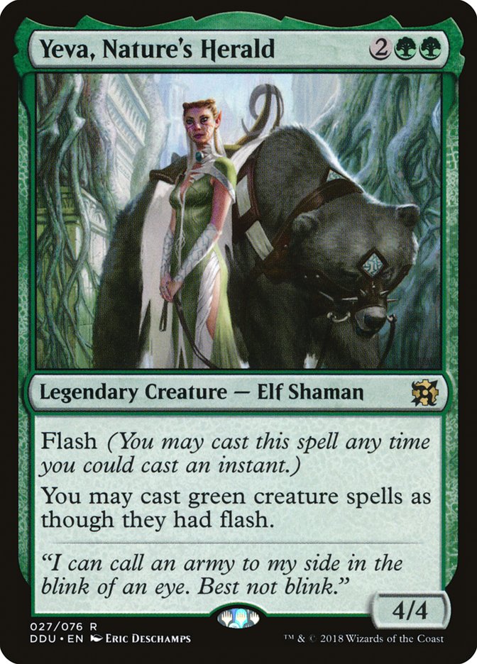 Yeva, Nature's Herald [Duel Decks: Elves vs. Inventors] | Local Legends