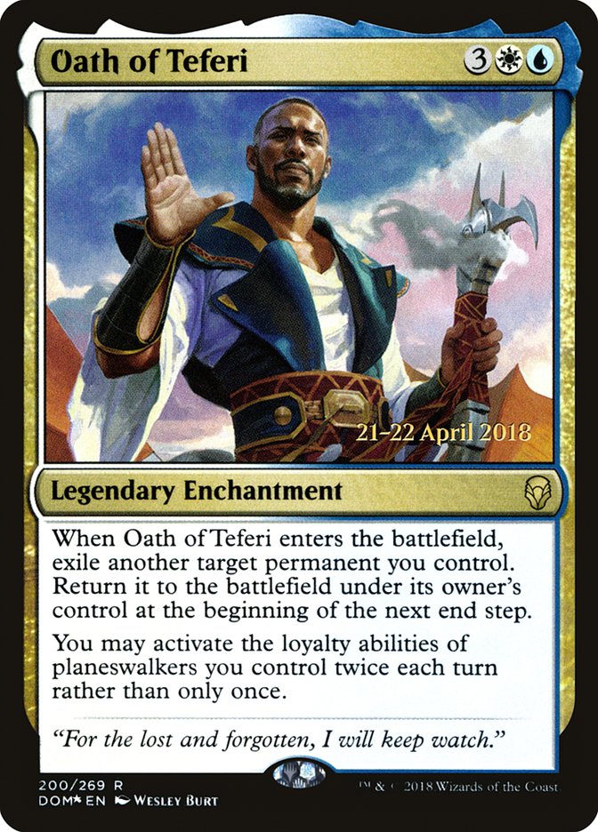 Oath of Teferi [Dominaria Prerelease Promos] | Local Legends