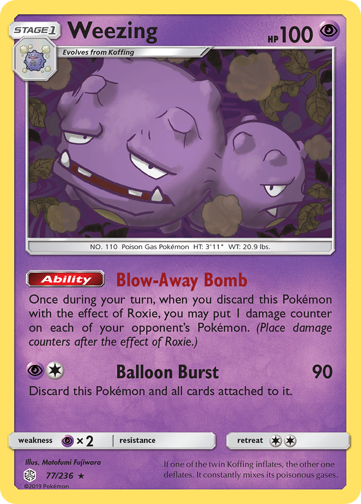 Weezing (77/236) [Sun & Moon: Cosmic Eclipse] | Golgari Games