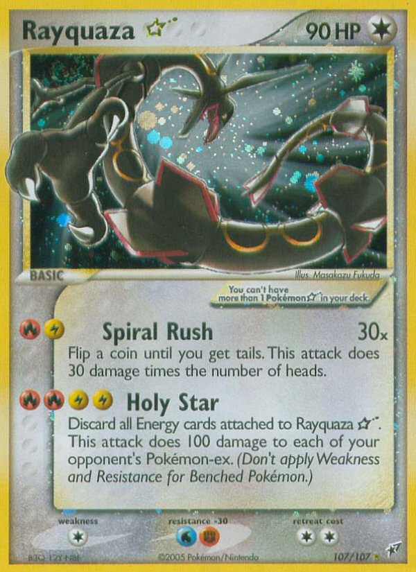 Rayquaza Star (107/107) [EX: Deoxys] | Golgari Games