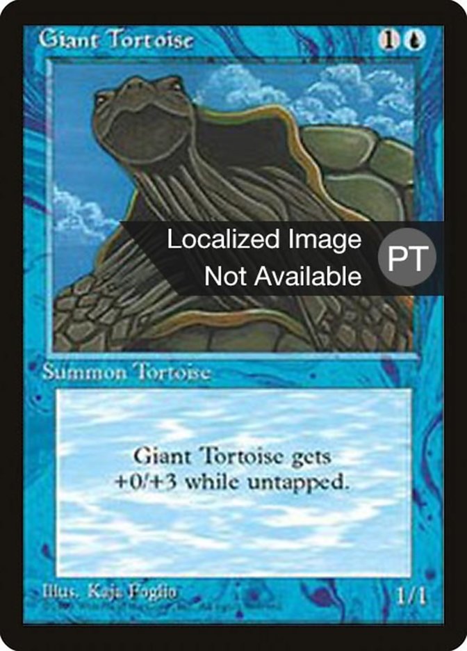 Giant Tortoise [Fourth Edition (Foreign Black Border)] | Golgari Games