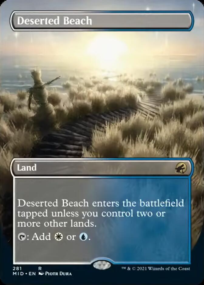 Deserted Beach (Borderless Alternate Art) [Innistrad: Midnight Hunt] | Golgari Games