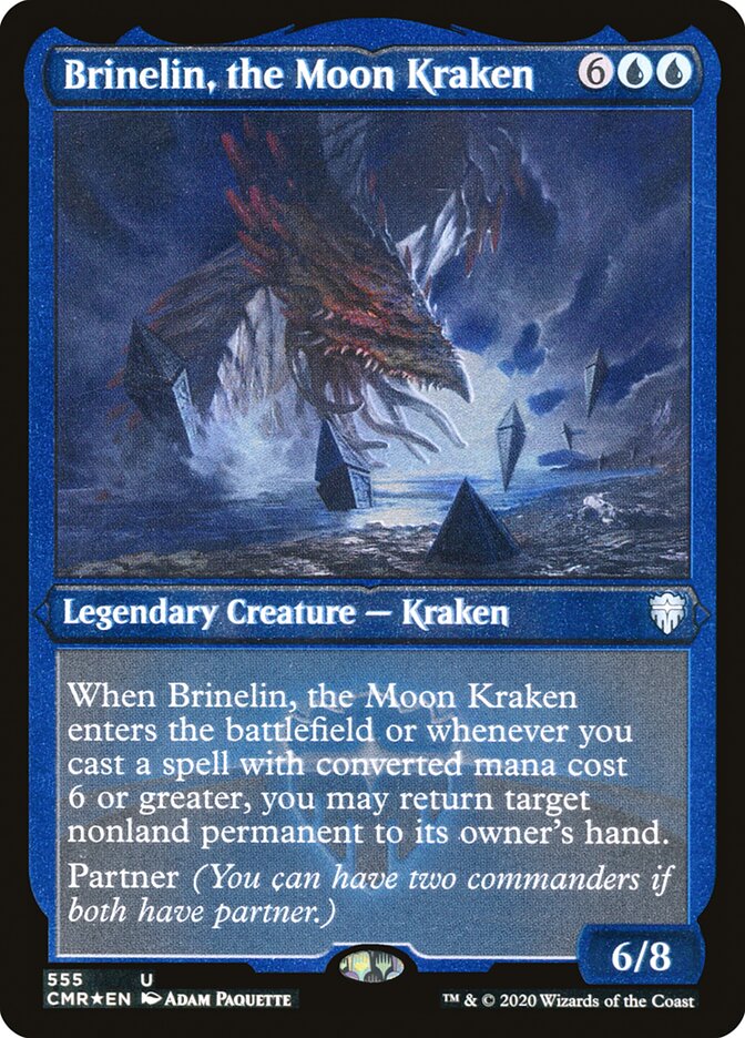 Brinelin, the Moon Kraken (Etched) [Commander Legends] | Golgari Games