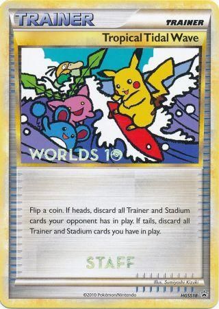 Tropical Tidal Wave (HGSS18) (Staff) [HeartGold & SoulSilver: Black Star Promos] | Golgari Games