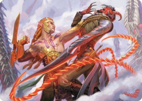 Tyvar's Stand Art Card [Phyrexia: All Will Be One Art Series] | Local Legends
