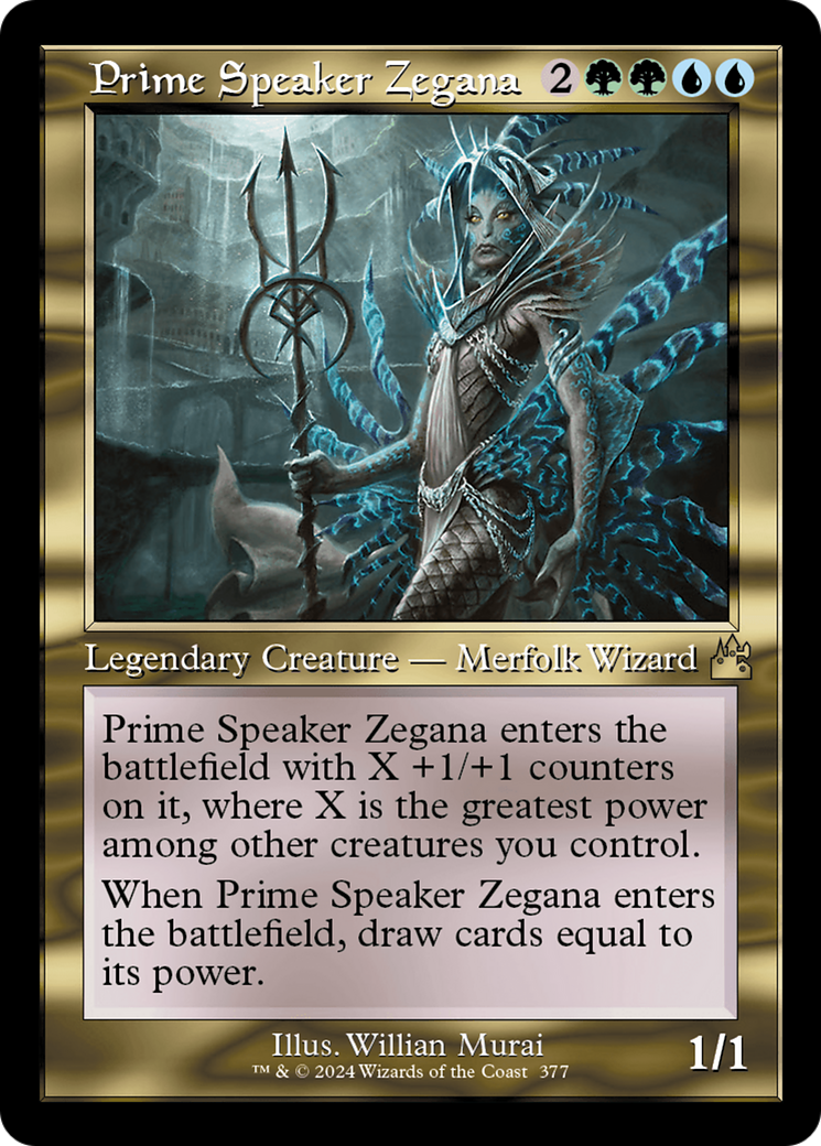 Prime Speaker Zegana (Retro Frame) [Ravnica Remastered] | Local Legends