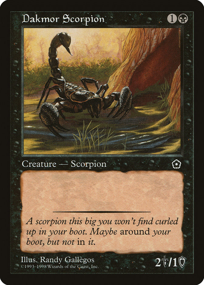 Dakmor Scorpion [Portal Second Age] | Golgari Games