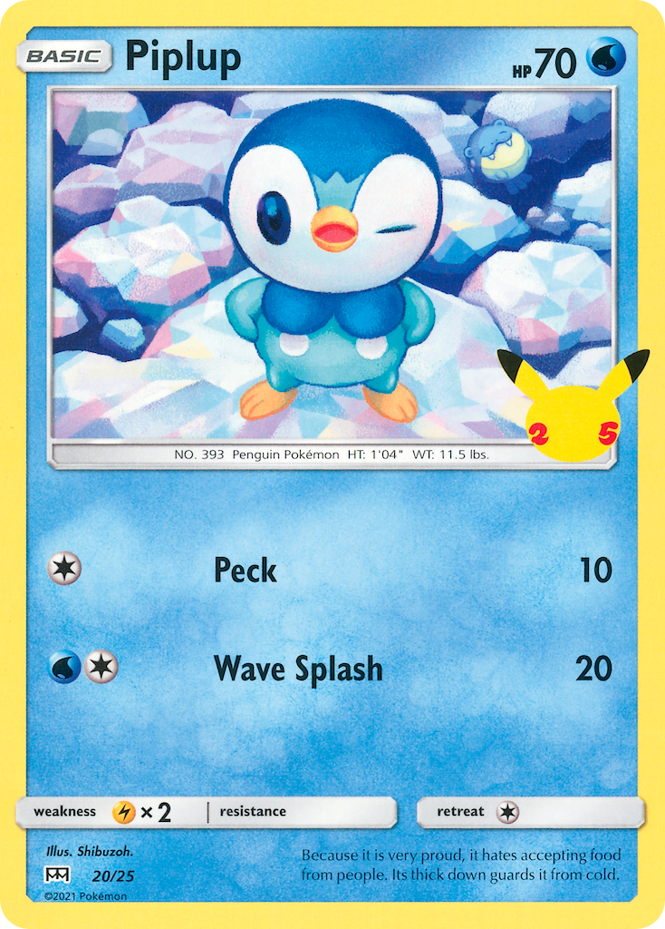 Piplup (20/25) [McDonald's 25th Anniversary] | Golgari Games