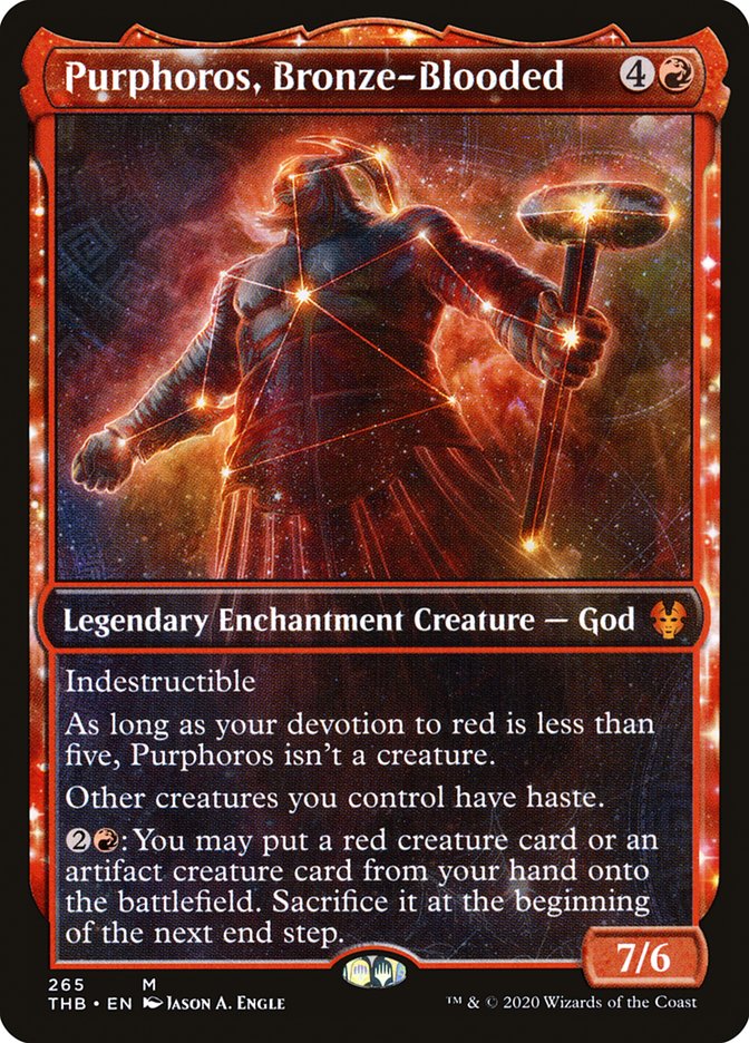 Purphoros, Bronze-Blooded (Showcase) [Theros Beyond Death] | Local Legends