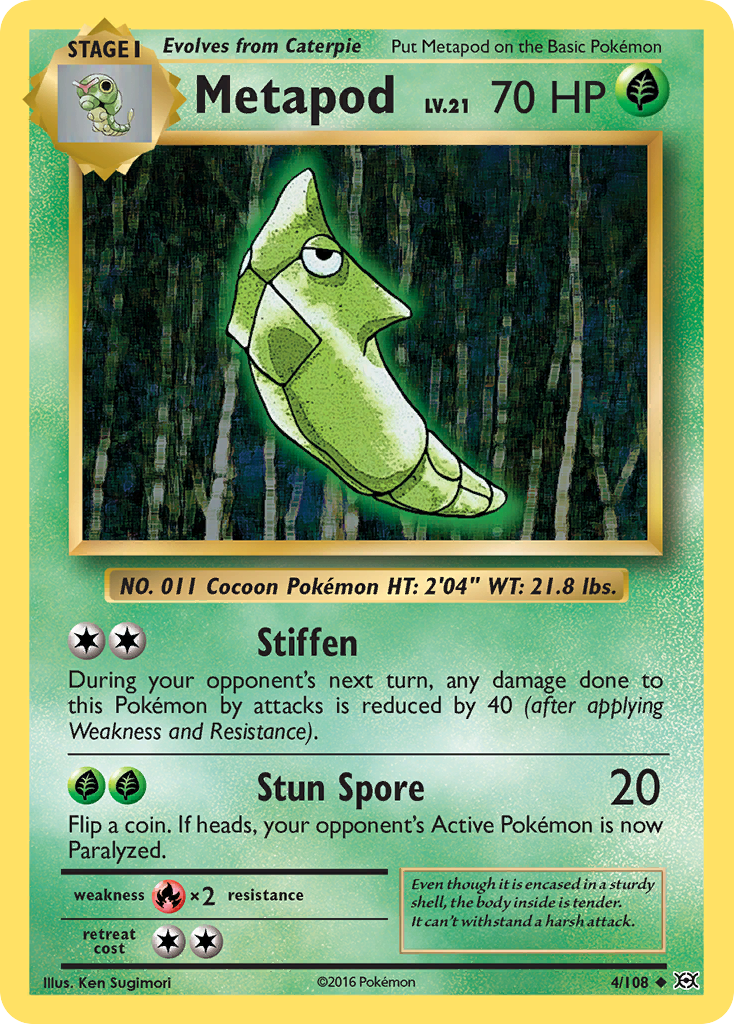 Metapod (4/108) [XY: Evolutions] | Golgari Games