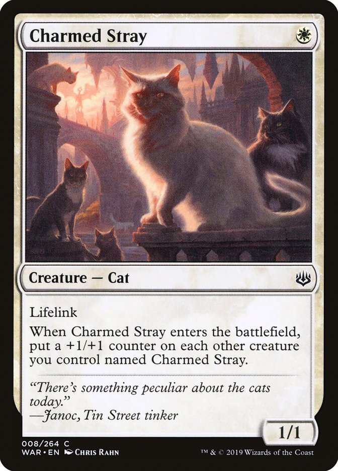 Charmed Stray [War of the Spark] | Golgari Games