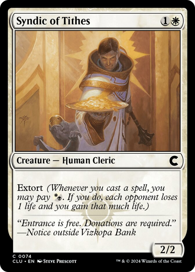 Syndic of Tithes [Ravnica: Clue Edition] | Local Legends