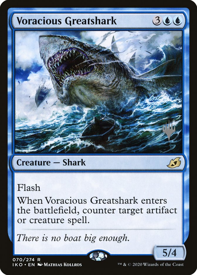 Voracious Greatshark (Promo Pack) [Ikoria: Lair of Behemoths Promos] | Golgari Games