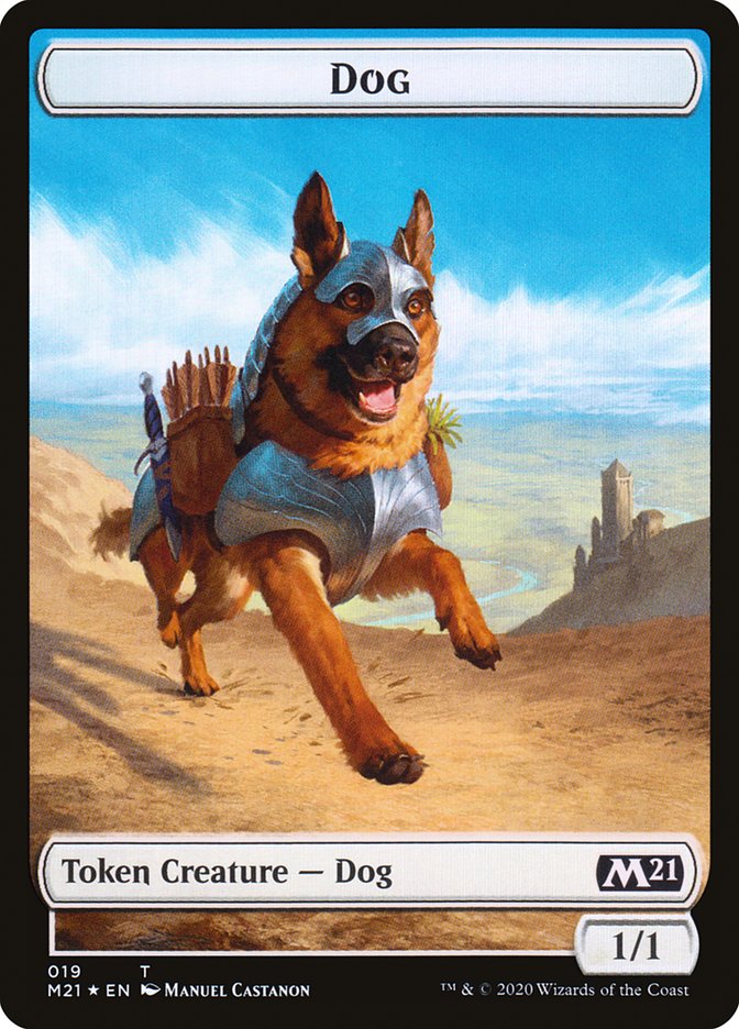 Cat (020) // Dog Double-sided Token [Core Set 2021 Tokens] | Local Legends