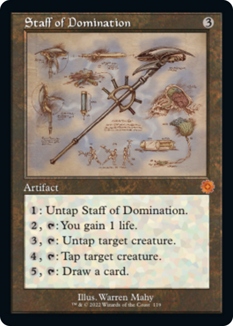 Staff of Domination (Retro Schematic) [The Brothers' War Retro Artifacts] | Local Legends