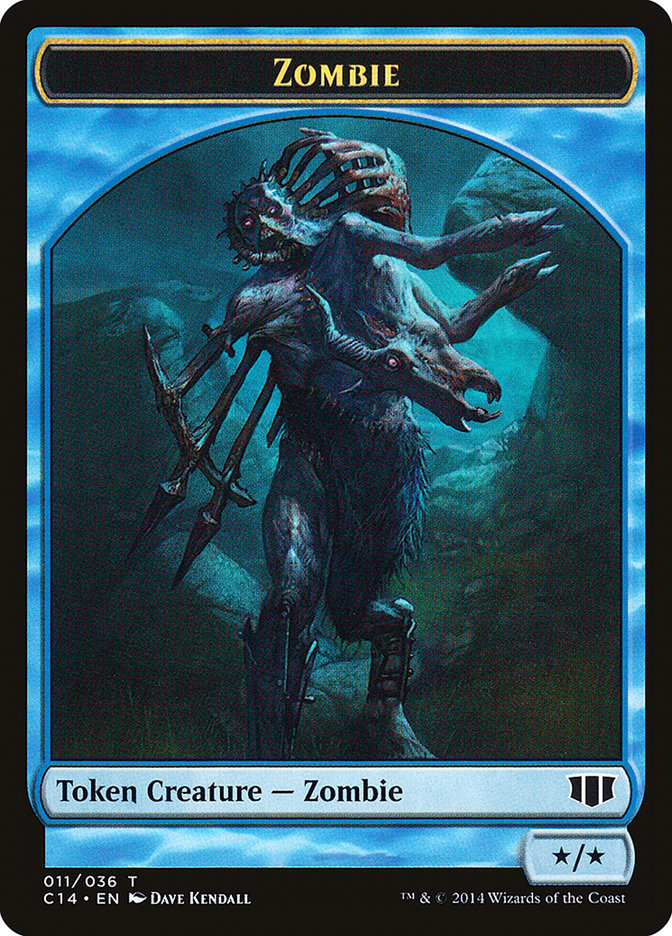 Ape // Zombie (011/036) Double-sided Token [Commander 2014 Tokens] | Golgari Games