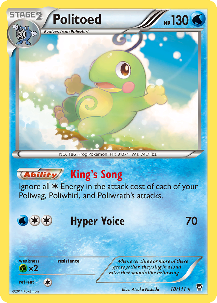 Politoed (18/111) [XY: Furious Fists] | Golgari Games