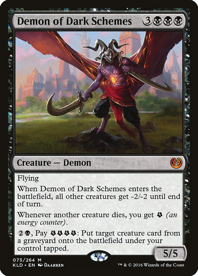 Demon of Dark Schemes [Kaladesh] | Golgari Games