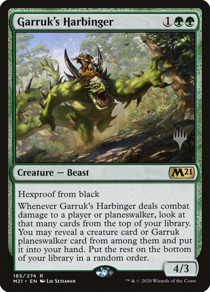 Garruk's Harbinger (Promo Pack) [Core Set 2021 Promos] | Golgari Games