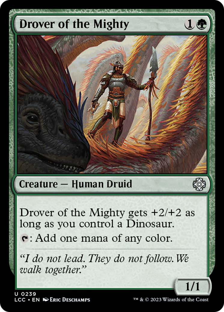 Drover of the Mighty [The Lost Caverns of Ixalan Commander] | Golgari Games